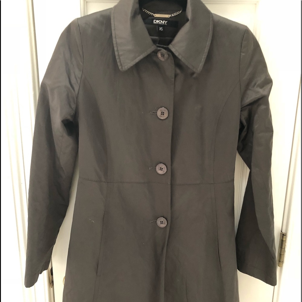 DKNY Satin Trench Coat